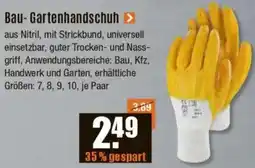 V Baumarkt Bau- Gartenhandschuh Angebot