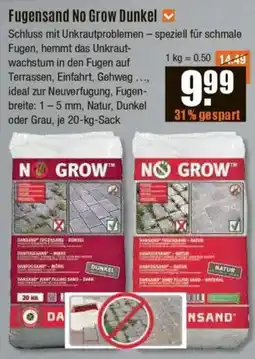 V Baumarkt Fugensand No Grow Dunkel Angebot