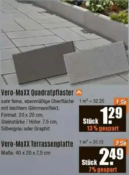 V Baumarkt Vero-MaxX Quadratpflaster Angebot