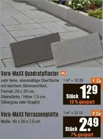 V Baumarkt Vero-MaxX Quadratpflaster Angebot