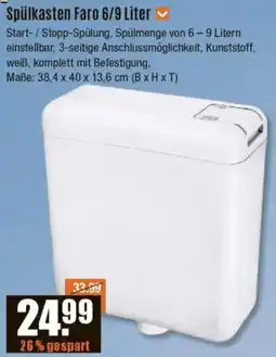 V Baumarkt Spülkasten Faro 6/9 Liter Angebot