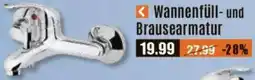 V Baumarkt Wannenfüll- und Brausearmatur Angebot