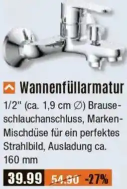V Baumarkt Wannenfüllarmatur Angebot