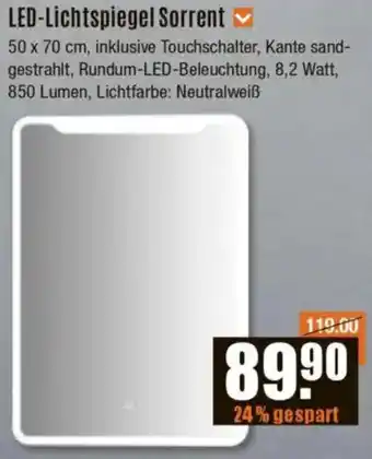 V Baumarkt Jokey LED-Lichtspiegel Sorrent Angebot