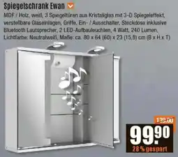 V Baumarkt Jokey Spiegelschrank Ewan Angebot