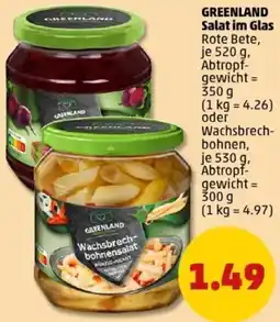 PENNY GREENLAND Salat im Glas Angebot