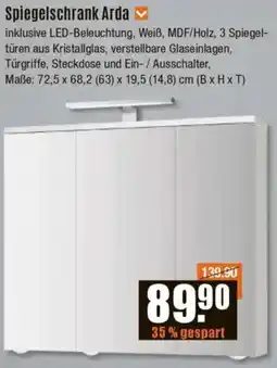 V Baumarkt Jokey Spiegelschrank Arda Angebot