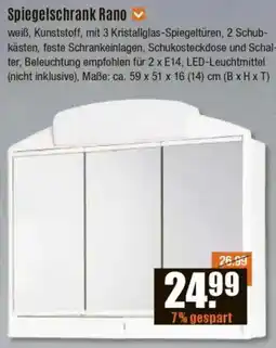 V Baumarkt Jokey Spiegelschrank Rano Angebot