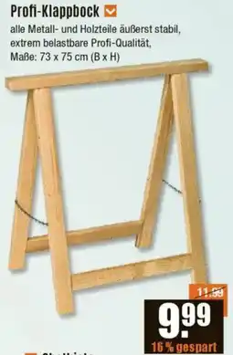 V Baumarkt Profi-Klappbock Angebot