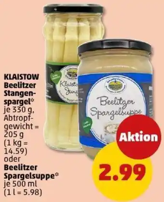 PENNY KLAISTOW Beelitzer Stangenspargel oder Beelitzer Spargelsuppe Angebot