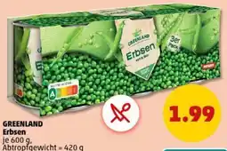 PENNY GREENLAND Erbsen Angebot