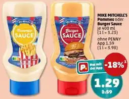 PENNY MIKE MITCHELL'S Pommes oder Burger Sauce Angebot
