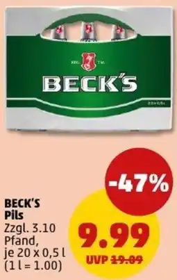 PENNY BECK'S Pils Angebot