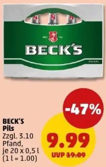 PENNY BECK'S Pils Angebot