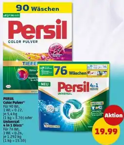 PENNY PERSIL Color Pulver oder Universal 4 in 1 Discs Angebot
