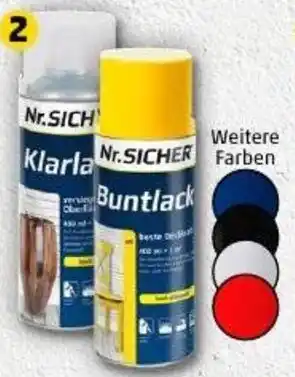PENNY Nr.SICHER Bunt- oder Klarlack Angebot