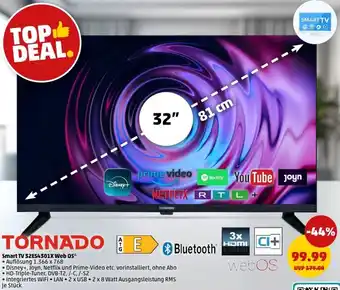 PENNY TORNADO Smart TV 32ES4301X Web OS Angebot