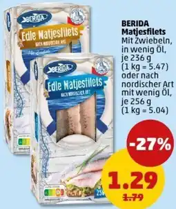 PENNY BERIDA Matjesfilets Angebot