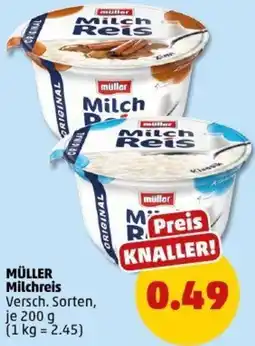 PENNY MÜLLER Milchreis Angebot