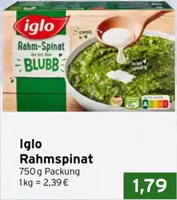 CAP Markt Iglo Rahmspinat Angebot
