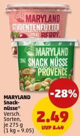 PENNY MARYLAND Snacknüsse Angebot