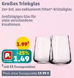 PENNY Großes Trinkglas Angebot