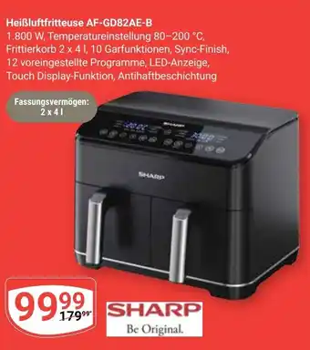 Globus SHARP Heißluftfritteuse AF-GD82AE-B Angebot