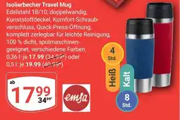 Globus emsa Isolierbecher Travel Mug Angebot