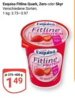 Globus Exquisa Fitline Quark, Zero oder Skyr Angebot
