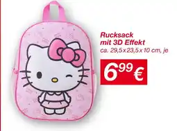 KiK Hello kitty rucksack mit 3d effekt Angebot