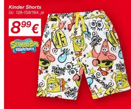 KiK Nickelodeon spongebob squarepants kinder shorts Angebot