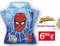 KiK Marvel spiderman kinder poncho Angebot