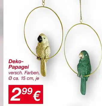 KiK Deko-papagei Angebot