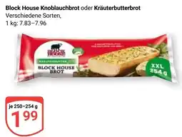 Globus Block House Knoblauchbrot oder Kräuterbutterbrot Angebot