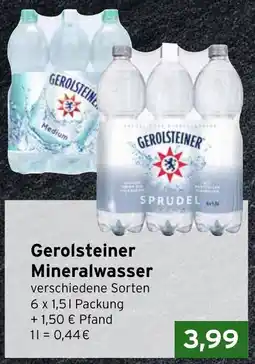 CAP Markt Gerolsteiner Mineralwasser Angebot