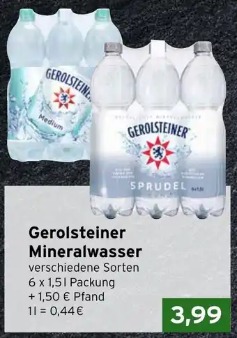 CAP Markt Gerolsteiner Mineralwasser Angebot