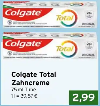 CAP Markt Colgate Total Zahncreme Angebot