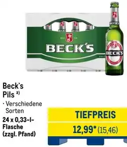 METRO Beck's Pils Angebot
