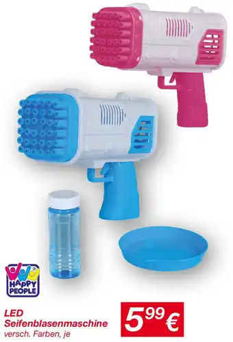 KiK HAPPY PEOPLE LED Seifenblasenmaschine Angebot