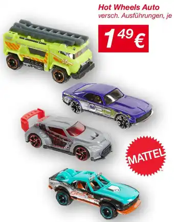 KiK MATTEL Hot Wheels Auto Angebot