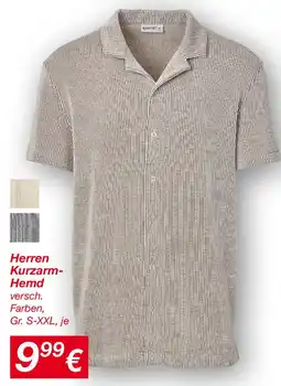 KiK Herren Kurzarm Hemd Angebot