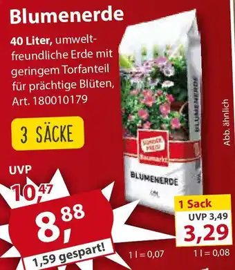 Sonderpreis Baumarkt Blumenerde Angebot