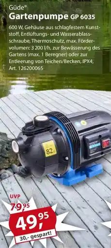 Sonderpreis Baumarkt Güde Gartenpumpe GP 6035 Angebot