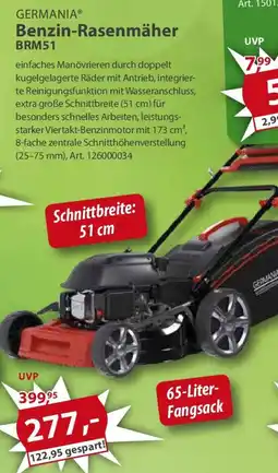 Sonderpreis Baumarkt GERMANIA Benzin-Rasenmäher BRM51 Angebot