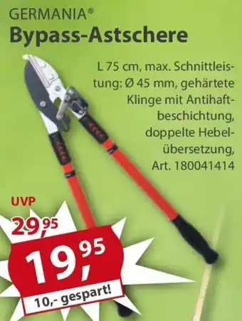 Sonderpreis Baumarkt GERMANIA Bypass-Astschere Angebot