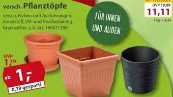 Sonderpreis Baumarkt versch. Pflanztöpfe Angebot