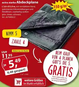 Sonderpreis Baumarkt extra starke Abdeckplane Angebot