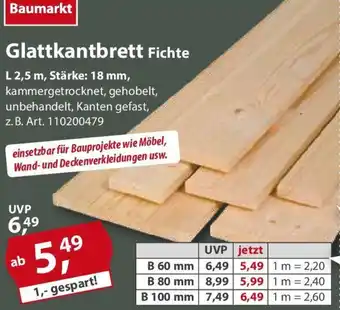 Sonderpreis Baumarkt Glattkantbrett Fichte Angebot