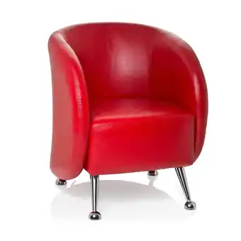Netto Marken-Discount hjh OFFICE Polstersessel ST. LUCIA Kunstleder mit Armlehnen Angebot