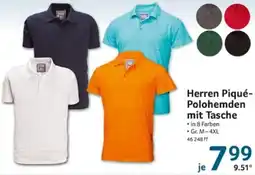 Selgros Herren Piqué Polohemden mit Tasche Angebot